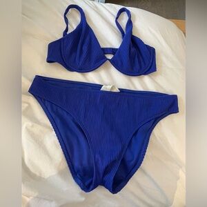 Hollister blue bikini